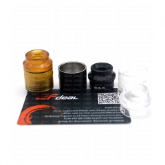 ULTON Kali Style 25mm RDA RSA Rebuildable Dripping Atomizer w/BF Pin/ 2 Set Caps - Black