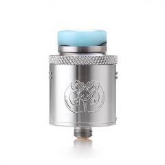 Authentic Hellvape Drop Dead 24mm RDA Rebuildable Dripping Atomizer w/ BF Pin - Silver