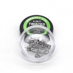 Authentic Pirate Coil Pre-made Twisted Coil Kanthal A1 26GA 0.36ohm Stainless Steel Coil 3.0mm (10-pack)