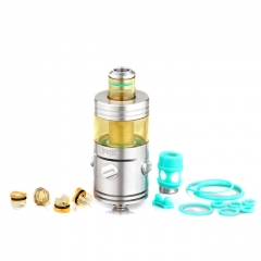 Authentic Footoon Aqua Ux 22mm Sub Ohm Tank Clearomizer 2.6ml/0.4ohm - Silver