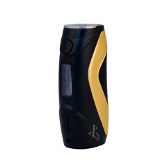 Authentic Smiss Warrior X75 75W TC VW Variable Wattage Box Mod - Black + Gold