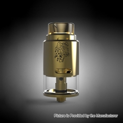 Authentic 5GVape Leopard 24mm RDTA Rebuildable Dripping Tank Atomizer 4ml - Gold