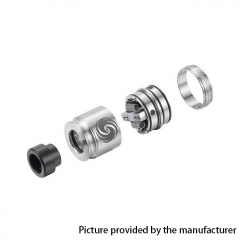 Authentic Omeka MSM Phoebe 24mm RDA Rebuildable Dripping Atomizer - Silver