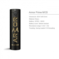 Authentic Ehpro Armor Pirme 18650/20700 Mod 24mm - Blue