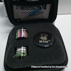 Authentic Omeka MSM Phoebe 24mm RDA Rebuildable Dripping Atomizer - Silver
