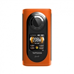 Authentic Laisimo Vapsoon-Spin 208W TC VW Variable Wattage Box Mod - Orange