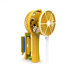 Outdoor Mini HandHeld USB Charging Fan Portable Lemon Cooling Fan - Pink