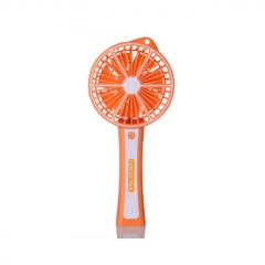 Outdoor Mini HandHeld USB Charging Fan Portable Lemon Cooling Fan - Orange