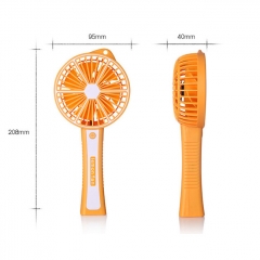 Outdoor Mini HandHeld USB Charging Fan Portable Lemon Cooling Fan - Pink