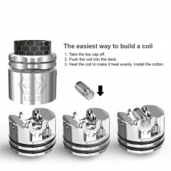 Authentic Ehpro 101 Pro 21700/20700/18650 75W TC Temperature Control Tube Mod 25mm w/ Lock RDA Kit - Silver
