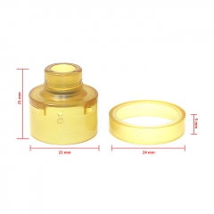 SXK Replacement PEI Tank + Drip Tip + Ring for Haku Venna RDA