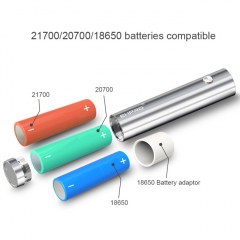 Authentic Ehpro 101 Pro 21700/20700/18650 75W TC Temperature Control Tube Mod 25mm w/ Lock RDA Kit - Silver