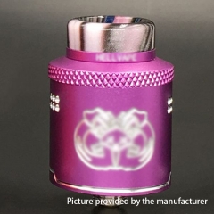 Drop Dead Style 24mm RDA Rebuildable Dripping Atomizer w/ BF Pin - Purple