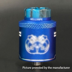Drop Dead Style 24mm RDA Rebuildable Dripping Atomizer w/ BF Pin - Blue