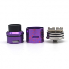 Goon Style 24mm Rebuildable Dripping Atomizer - Purple Dot