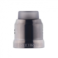 Authentic Wotofo 22mm Stainless Steel Conversion Cap for Recurve RDA - Gun Metal