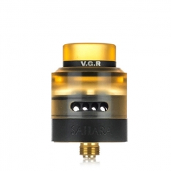 Authentic 3CVape Sahara 24mm RDA Rebuildable Dripping Atomizer w/BF Pin - Black