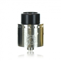 Authentic Asmodus Vault 24mm RDA Rebuildable Dripping Atomizer w/ BF Pin - Silver