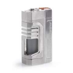 Reactor Style 18650 BF Squonk Mechanical Box Mod w/ 8.0ml Bottle - Silver