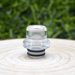 SteamT T9 Style 510 Drip Tip for RDA / RTA / Sub Ohm Tank 10mm - Transparent