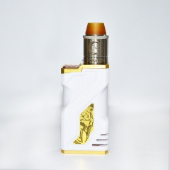 Kratos Style 18650 Mechcanical Mod with Atomizer 25mm Kit - White