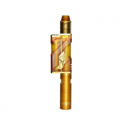 Kratos Style 18650 Mechcanical Mod with Atomizer / Extension Tube 25mm Kit - Yellow