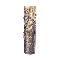 Authentic AFK Studio EUGENE Lighthouse 25mm 18650 Mechanical Tube Mod - Brass