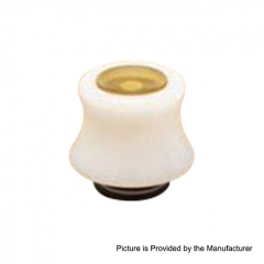 YFTK Fuji Style 510 Drip Tip with Ultem Plug for RDA / RTA / Sub Ohm Tank Atomizer - White