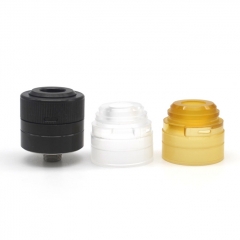 Space5 Style 22mm RDA Rebuildable Dripping Atomizer w/ BF Pin/ PEI Cap/ PC Cap - Black