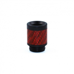 Clrane Replacement 810 Carbon Fiber Drip Tip for Atomizers #D - Red