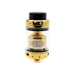 Authentic Asmodus Dawg 25mm RTA Rebuildable Tank Atomizer 3.2ml - Gold
