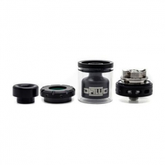 Authentic Asmodus Dawg 25mm RTA Rebuildable Tank Atomizer 3.2ml - Black