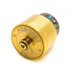 Authentic Asmodus C4 24mm RDA Rebuildable Dripping Atomizer w/ BF Pin - Gold