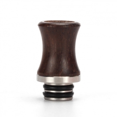 Authentic Coil Father Wood + Stainless Steel Hybrid 510 Drip Tip Random Grain 22mm 1pc