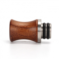 Authentic Coil Father Wood + Stainless Steel Hybrid 510 Drip Tip Random Grain 22mm 1pc