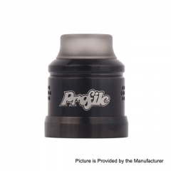 Authentic Wotofo 22mm Conversion Cap for Profile RDA - Gun Metal