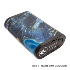 Authentic Asmodus EOS II 180W Touch Screen TC VW Variable Wattage Box Mod Stablized Wood + Aluminum - Purple