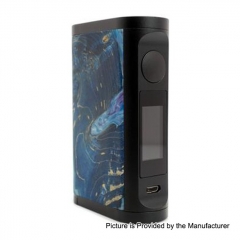 Authentic Asmodus EOS II 180W Touch Screen TC VW Variable Wattage Box Mod Stablized Wood + Aluminum - Purple