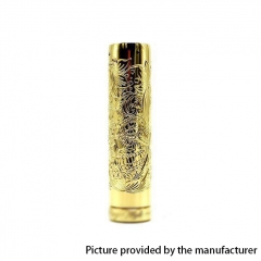 Lysten Pur Sugar Skull Style 18650/20700 Hybrid Mechanical Mod 24mm  - Brass