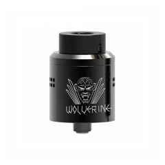 Authentic Ystar Wolverine 24mm RDA Rebuildable Dripping Atomizer w/BF Pin - Black