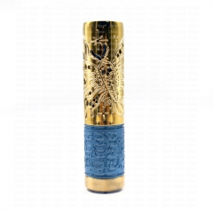 Lysten Pur Pand Style 26mm 18650/20700 Hybrid Mechanical Mod - Brass Blue