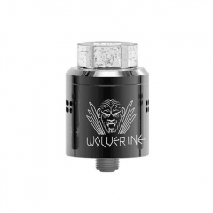 Authentic Ystar Wolverine 24mm RDA Rebuildable Dripping Atomizer w/BF Pin - Gun Metal