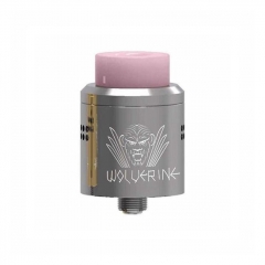 Authentic Ystar Wolverine 24mm RDA Rebuildable Dripping Atomizer w/BF Pin - Silver