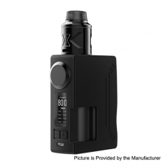 Authentic Hugsvape Surge 80W 18650/20700 TC VW Squonk Mod + Piper BF RDA Kit 24mm - Black