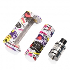 Authentic Vapor Storm ECO Mechanical Box Mod w/2ml(0.3ohm) Atomizer Kit - Black Red