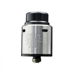 Authentic Advken Twirl 24mm RDA Rebuildable Dripping Atomizer w/ BF Pin - Silver