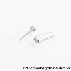 Authentic Akattak Black Label Super Flat Nichrome 80 Wire Pre-built Coils - 0.6 x 0.8 Flat/0.22 Ohm (20 PCS)