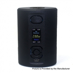 SXK Box Style 200W 18650/20700 VV VW Variable Wattage Squonk Box Mod w/7ml Bottle - Black