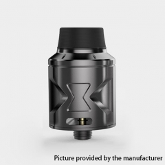 Authentic Hugsvape Piper 24mm RDA Rebuildable Dripping Atomizer w/ BF Pin - Gun Metal