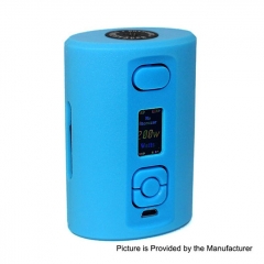 SXK Box Style 200W 18650/20700 VV VW Variable Wattage Squonk Box Mod w/7ml Bottle - Light Blue